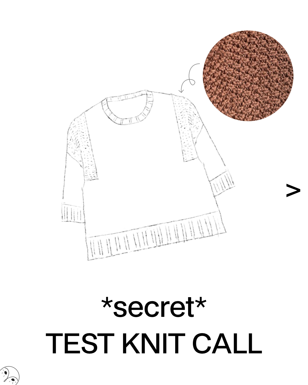 *Secret* Test knit call - Dither tee